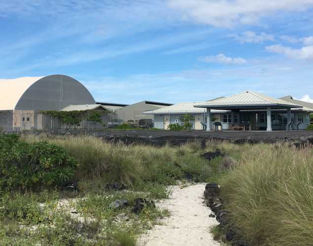 Ke Kai Ola hospital seen from the beach