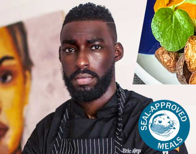 Top Chef Eric Adjepong and Seal-Approved Meals logo