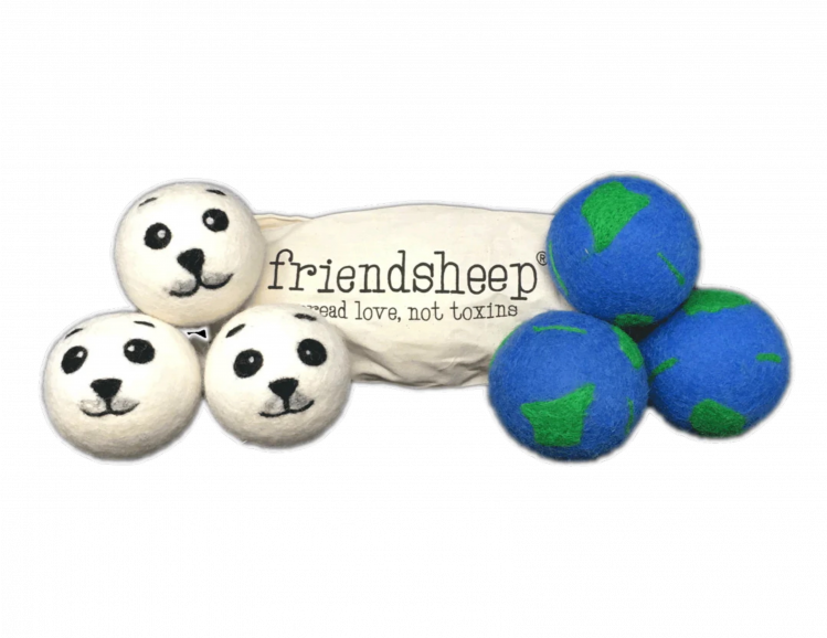 ploar bear and globe eco dryer balls