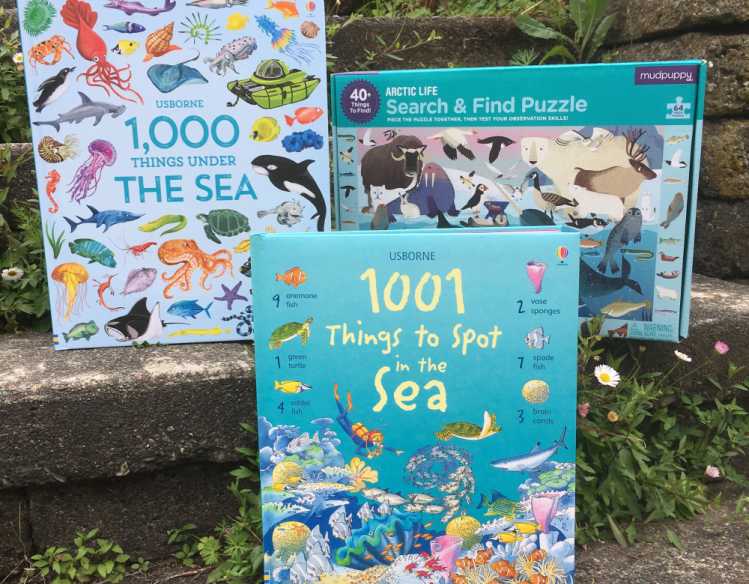 trio of sea animal activities